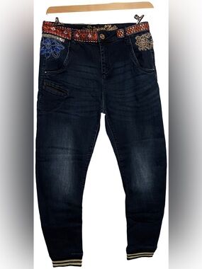 Desigual Exotic boyfriend Jeans Women's Size tag 28/6  30W